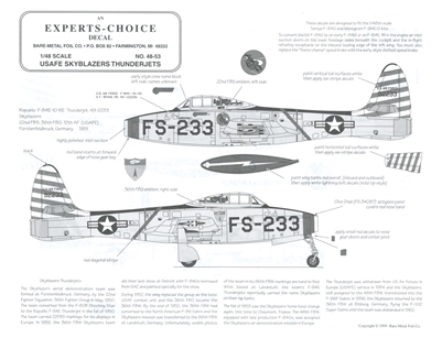 Experts-Choice 48-53 - USAFE Skyblazers F-84E/G